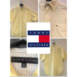 トミーヒルフィガー(TOMMY HILFIGER)の＊ TOMMY HILFIGER トミー　シャツ　夏　メンズ　オシャレ　イエロー(ポロシャツ)