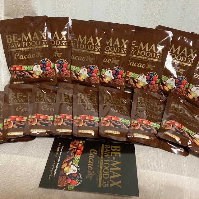 BE-MAX RAW FOOD Cacao 15袋ローフードカカオ55新発売限定 コスメ/美容のダイエット(ダイエット食品)の商品写真