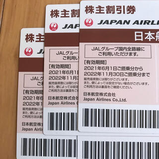 JAL 株主優待　ブラウン　４枚セット(その他)