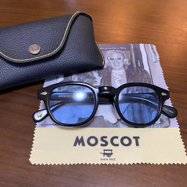 サングラス/メガネMOSCOT LEMTOSH モスコット レムトッシュ ブルーレンズ