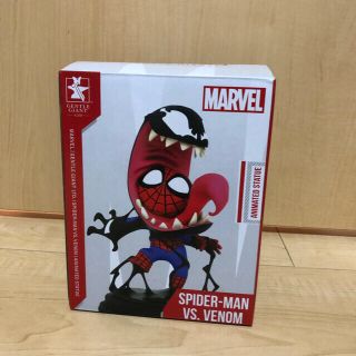 マーベル(MARVEL)のスパイダーマン with ヴェノム アニメイテッド ミニスタチュー(アメコミ)