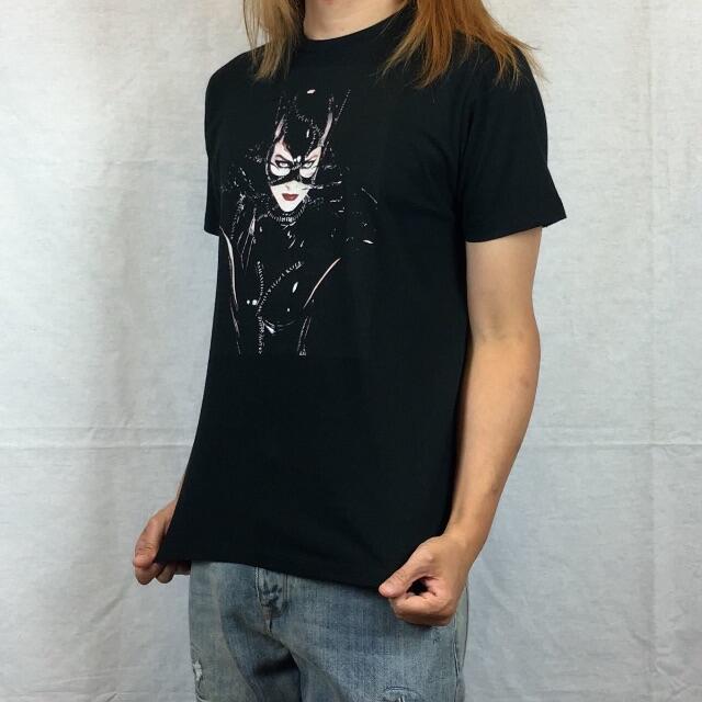 【ミシェルファイファー】新品 キャットウーマン フォト プリント 黒 Tシャツ 5