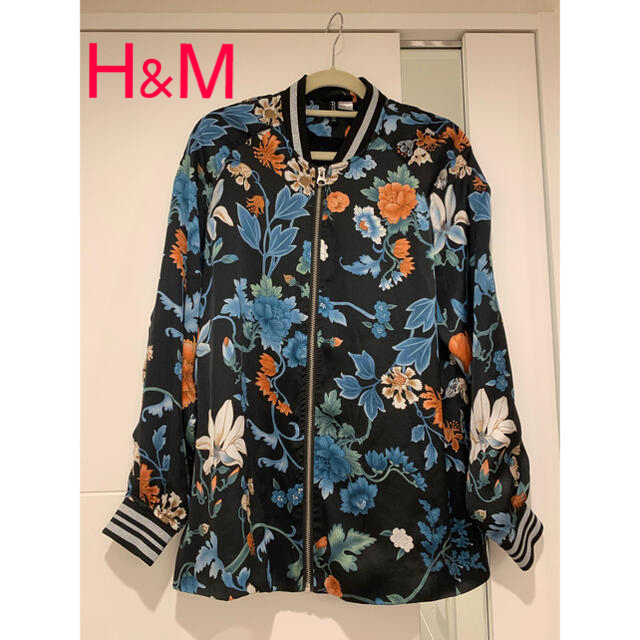 H&M(エイチアンドエム)のブルゾン　薄手　H&M 柄【2週間限定出品】 レディースのジャケット/アウター(ブルゾン)の商品写真