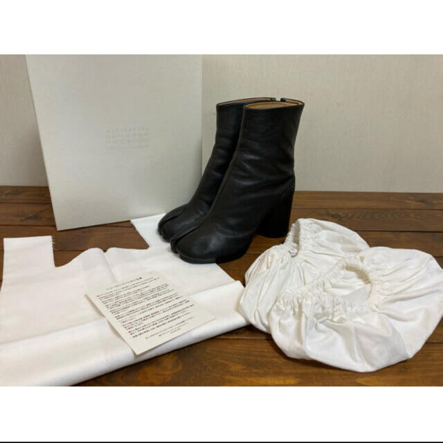 人気沸騰ブラドン Maison 足袋 メゾンマルジェラ 38 足袋ブーツ レザー マルタンマルジェラ22 Margiela Martin ブーツ 