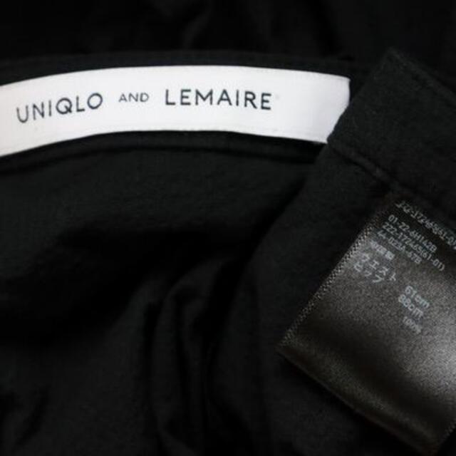 UNIQLO(ユニクロ)の未使用 ユニクロ × LEMAIRE シアサッカー フレア スカート  61 黒 レディースのスカート(ひざ丈スカート)の商品写真