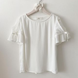 トッコ(tocco)の【tocco closet】涼顔お嬢様袖レースブラウス(シャツ/ブラウス(半袖/袖なし))