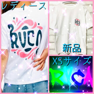 ルーカ(RVCA)のレディース RVCA ルーカ オシャレバックプリント  tシャツ半袖 XS(Tシャツ(半袖/袖なし))