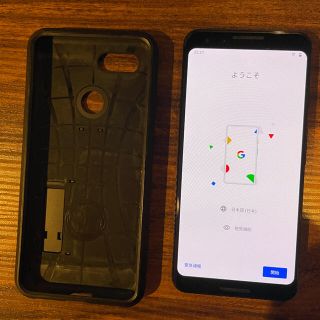 グーグルピクセル(Google Pixel)のpixel3 64GB 本体のみ simフリー ケース付き(スマートフォン本体)