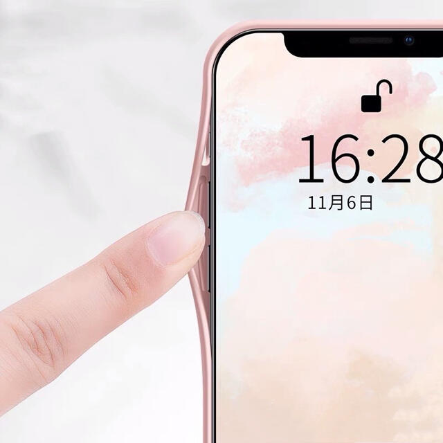 【在庫処分セール】iPhone 12 proケース　ピンク　シリコン　スマホ スマホ/家電/カメラのスマホアクセサリー(iPhoneケース)の商品写真