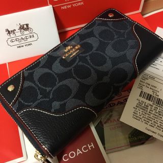 コーチ(COACH)の新品送料無料❣️翌日発送❣️コーチ ラウンドファスナー長財布  プレゼントにも(財布)