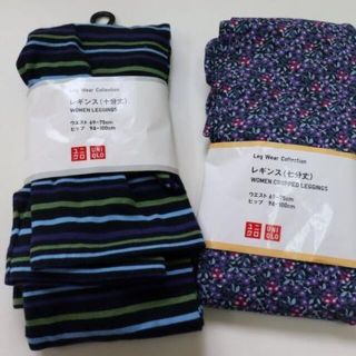 ユニクロ(UNIQLO)の未使用 ユニクロ レギンス 十分丈 七分丈 2点セット L(その他)