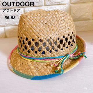 アウトドアプロダクツ(OUTDOOR PRODUCTS)の未使用　OUTDOOR   帽子 アウトドア　レディース　麦わら　ハット(麦わら帽子/ストローハット)