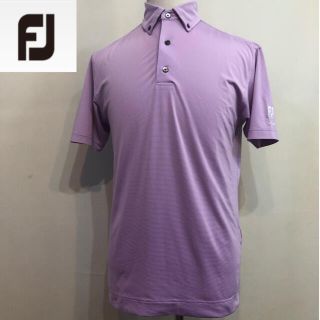 フットジョイ(FootJoy)のフットジョイ ゴルフ スポーツシャツ ポロシャツ パープル Mサイズ(ウエア)