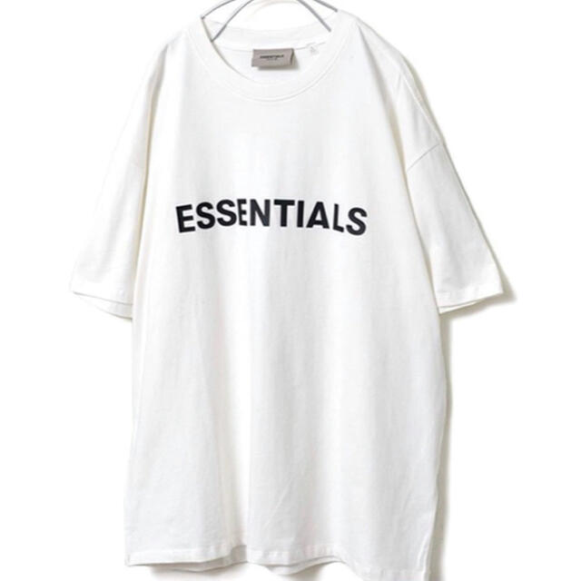 FEAR OF GOD(フィアオブゴッド)の新品未使用正規品 essentials 3D シリコン　ボクシー　Tシャツ 白 メンズのトップス(Tシャツ/カットソー(半袖/袖なし))の商品写真