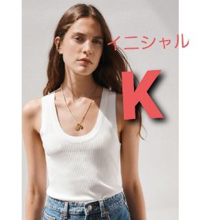 ザラ(ZARA)の《新品未開封》ZARA イニシャルネックレス 『K』完売品(ネックレス)