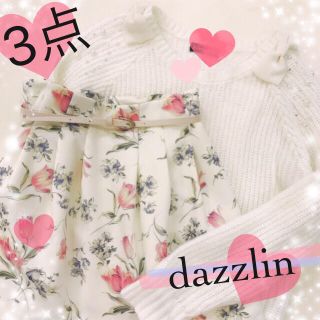 ダズリン(dazzlin)の格安♡3点♡チューリップスカート+おまけ(ミニスカート)