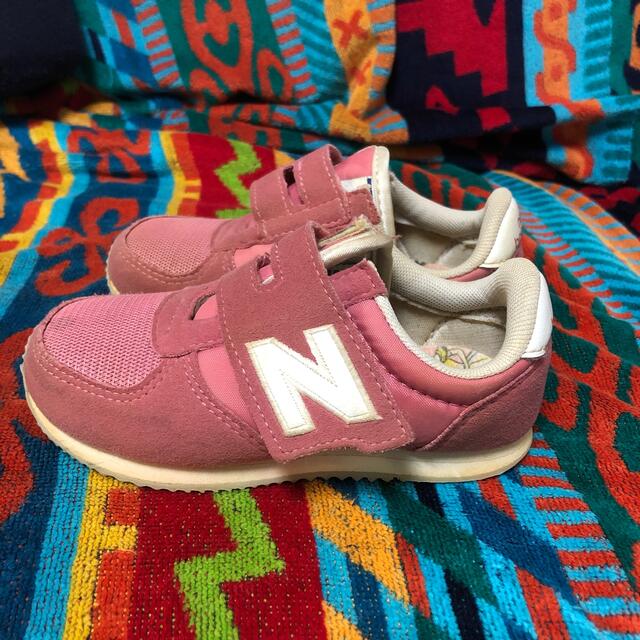 New Balance(ニューバランス)のニューバランス　new balance キッズ　kids 16センチ　ピンク キッズ/ベビー/マタニティのキッズ靴/シューズ(15cm~)(スニーカー)の商品写真