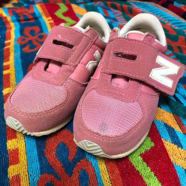 New Balance(ニューバランス)のニューバランス　new balance キッズ　kids 16センチ　ピンク キッズ/ベビー/マタニティのキッズ靴/シューズ(15cm~)(スニーカー)の商品写真