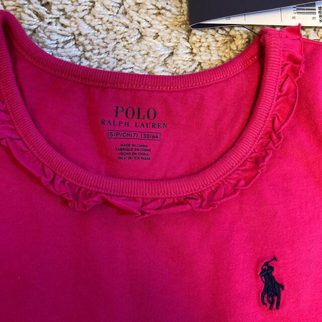 POLO RALPH LAUREN(ポロラルフローレン)の再値下げ！ラルフローレン　女児　ガールズ　130cm ロングTシャツ キッズ/ベビー/マタニティのキッズ服女の子用(90cm~)(Tシャツ/カットソー)の商品写真