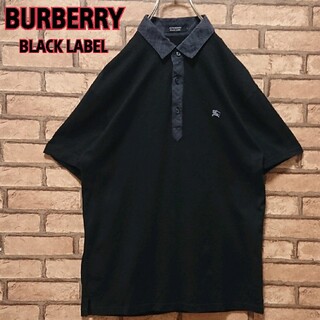 バーバリーブラックレーベル(BURBERRY BLACK LABEL)のBURBERRYBLACKLABEL ノヴァチェック ワンポイント ナイトロゴ(ポロシャツ)