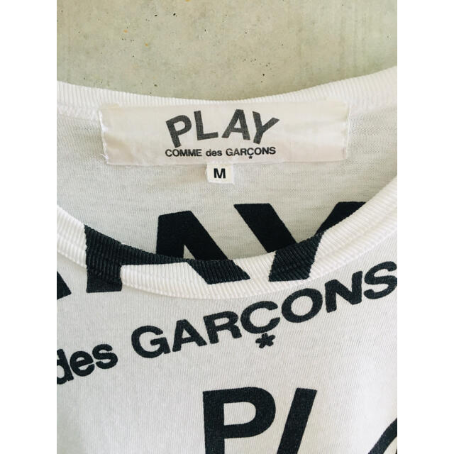 COMME des GARCONS(コムデギャルソン)の【★希少★正規★メンズM！】プレイコムデギャルソン グラフィック ロゴ Tシャツ メンズのトップス(Tシャツ/カットソー(半袖/袖なし))の商品写真