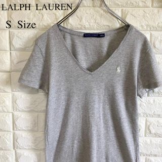 ラルフローレン(Ralph Lauren)のRALPH LAUREN 半袖 Tシャツ グレー 刺繍 S(Tシャツ(半袖/袖なし))