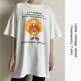 サンタモニカ(Santa Monica)の古着 アートプリント Tシャツ フリーメイソン ユニセックス ビンテージ(Tシャツ/カットソー(半袖/袖なし))