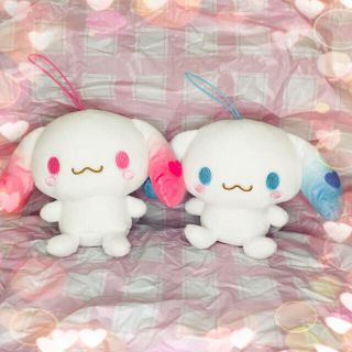 シナモロール(シナモロール)のサンリオ　ファンカラ　シナモンロール　ピンク　みずいろ　ぬいぐるみ❣️(ぬいぐるみ)