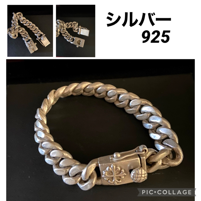 バングル　男性用　喜平チェーンブレスレット重さ94g シルバー925 　美品 メンズのアクセサリー(ブレスレット)の商品写真