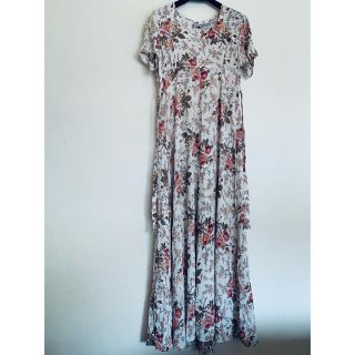 vintage flower onepiece(ロングワンピース/マキシワンピース)