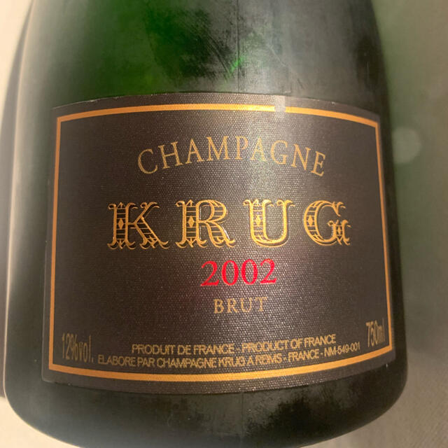 KRUG クリュッグ　2002 750ml フルボトル