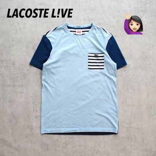 ラコステライブ(LACOSTE L!VE)の◎LACOSTE L!VE◎ラコステライブ◎切り替えデザイン◎ロゴ刺繍◎ボーダー(Tシャツ(半袖/袖なし))