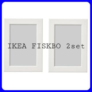 イケア(IKEA)のIKEA FISKBO フィスクボー ホワイト 2枚セット まとめ売り(フォトフレーム)