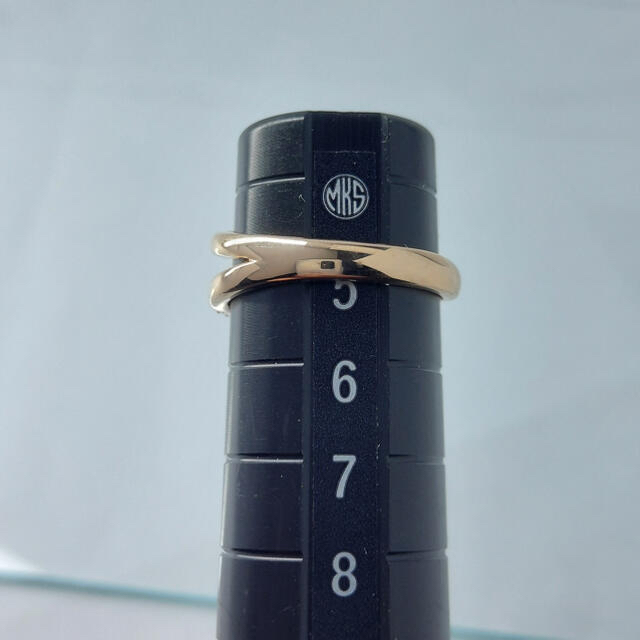 K18PG ダイヤ　ピンキー　リング　神楽坂宝石 レディースのアクセサリー(リング(指輪))の商品写真