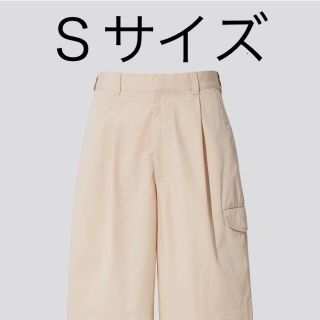 ユニクロ(UNIQLO)の新品タグ付　ワイドフィットカーゴハーフパンツ  ユニクロ　ジルサンダー +J　S(ワークパンツ/カーゴパンツ)