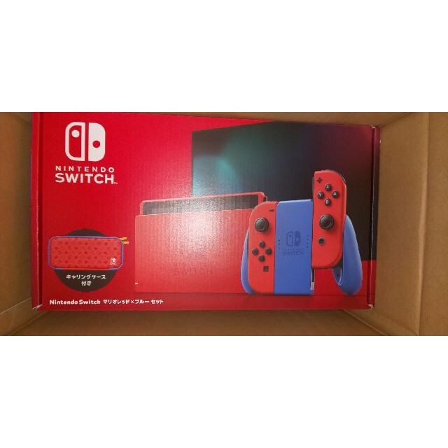 【新品】Switch本体  マリオレッド×ブルー   ソフトセット