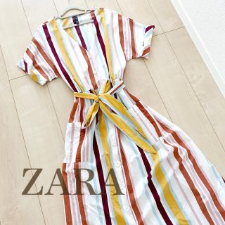 ザラ(ZARA)のZARA★レトロシャツワンピース(ロングワンピース/マキシワンピース)