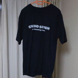 ジーユー(GU)のstudioseven GU Tシャツ ネイビー アイスロゴ Mサイズ 美品(Tシャツ/カットソー(半袖/袖なし))