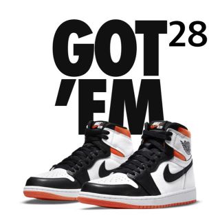 ナイキ(NIKE)のNIKE AIR JORDAN 1 ELECTRO ORANGE (スニーカー)