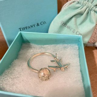 ティファニー(Tiffany & Co.)のまほ様専用⭐︎廃盤ティファニーの飛行機と地球儀キーリング(キーホルダー)