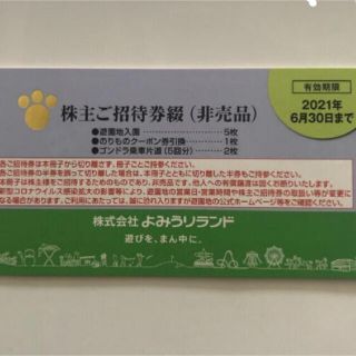 よみうりランド　株主優待券(遊園地/テーマパーク)