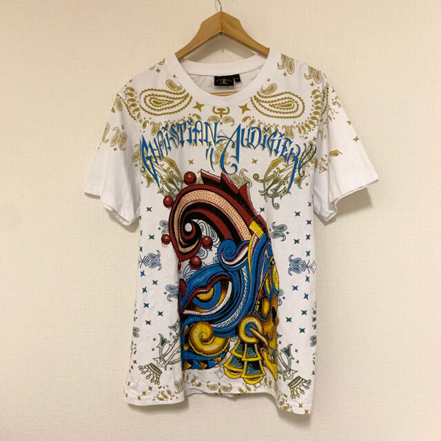 ChristianAudigier(USA)ラインストーングラフィックTシャツ