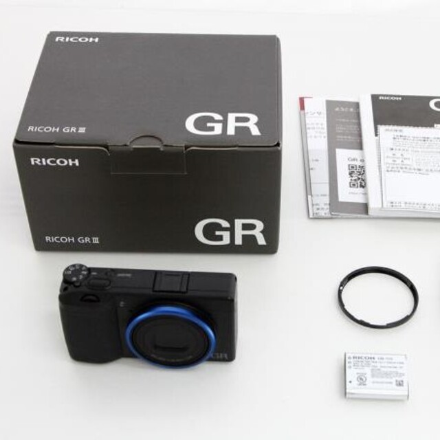 美品☆初回限定RICOH GR3ブルーリングなしに変更カメラ☆GRiii | cprc