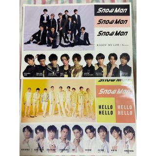 ジャニーズ(Johnny's)のSnowMan購入特典シール2シートセット(アイドルグッズ)