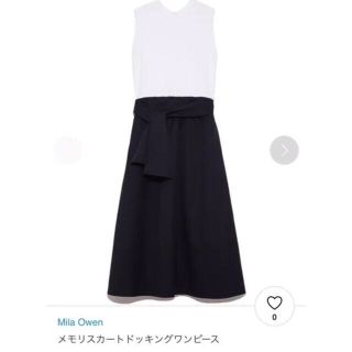 ミラオーウェン(Mila Owen)の最終値下げ　美品♡Mila Owen ♡メモリースカートドッキングワンピース(ロングワンピース/マキシワンピース)