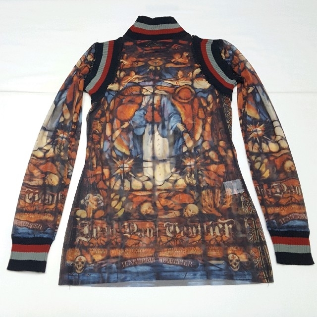 Jean-Paul GAULTIER(ジャンポールゴルチエ)の日本製 Jean Paul GAULTIER パワーネット ロンT カットソー レディースのトップス(カットソー(長袖/七分))の商品写真