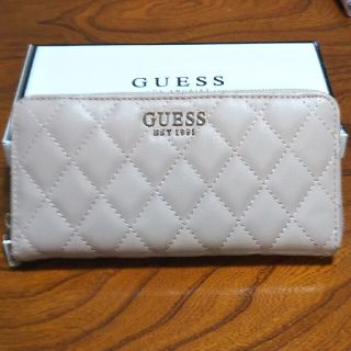 ゲス(GUESS)のGUESS  長財布 スモークピンク(財布)