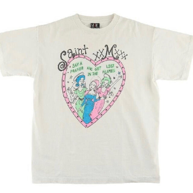 SAINT MICHAEL Mxxxxxx HEART 白 セントマイケル　M