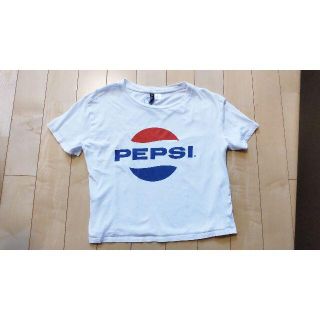 エイチアンドエム(H&M)の1度着用！デニムや水着と合わせると可愛いH&MのPEPSIトップス(Tシャツ(半袖/袖なし))