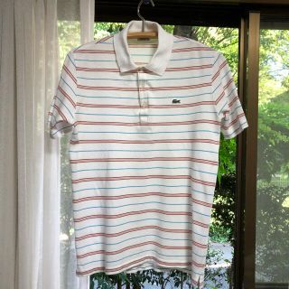 ラコステ(LACOSTE)の【希少】LACOSTE ヴィンテージ ポロシャツ ストライプ size4(ポロシャツ)